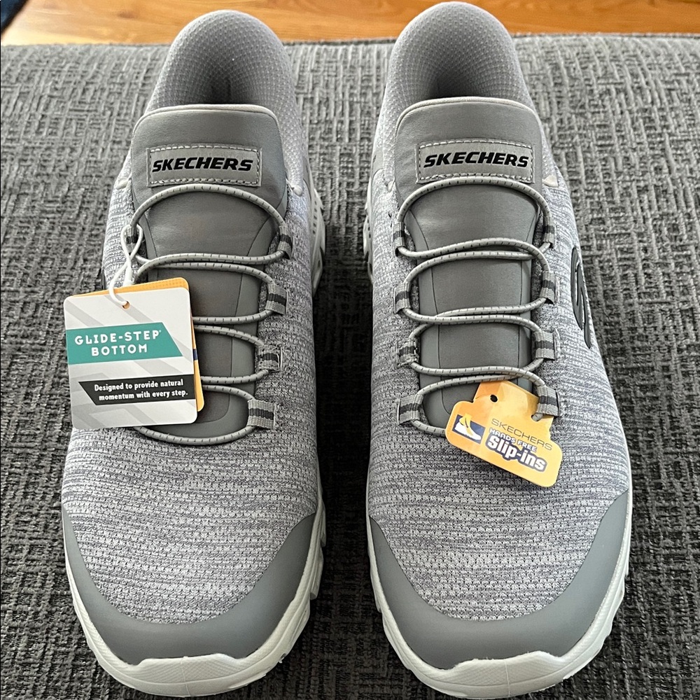 Skechers Gray Slip-Ins with Glide-Step